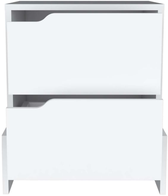 Streamdale Haines Nightstand With 2-Drawers, End Table With Sturdy Base