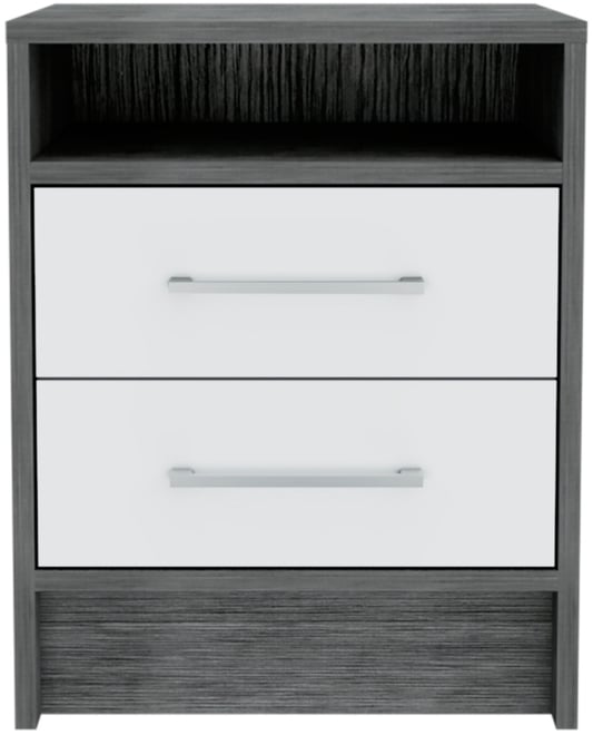 Streamdale Eter Nightstand, Superior Top, Two Drawers