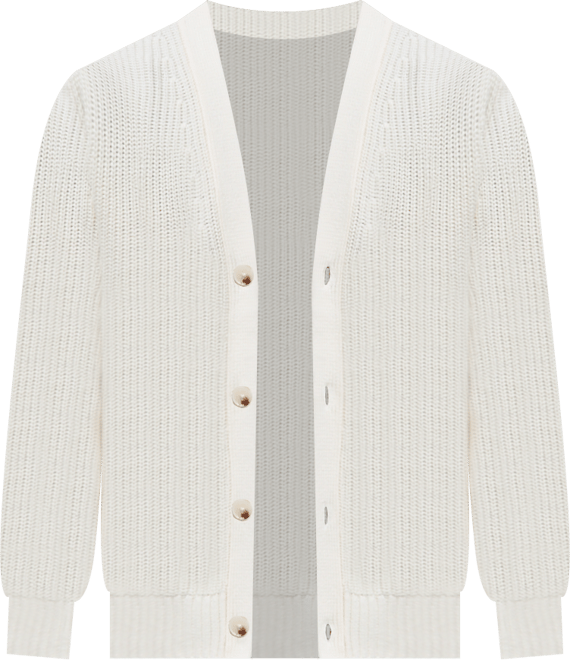 Men's Shaker-Stitch V-Neck Cardigan, Macy's Exclusive
