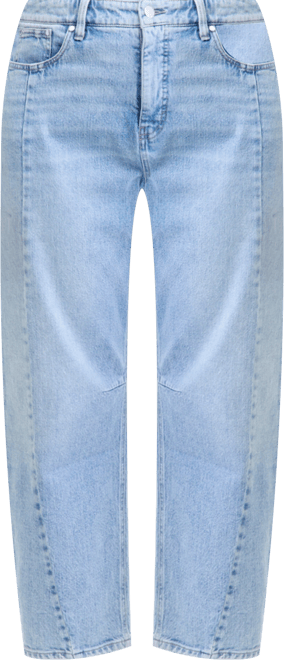 Women's Cropped High-Rise Barrel-Leg Jeans, Macy's Exclusive