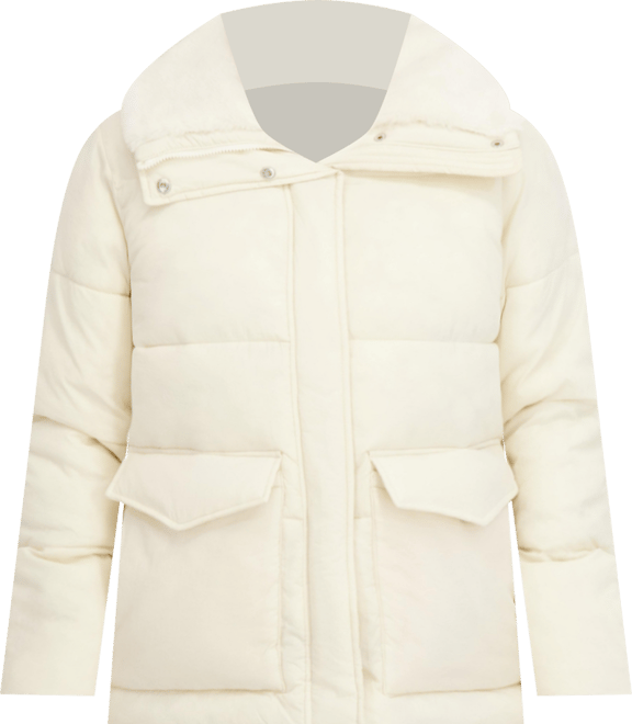 Women's Faux Fur Collar Puffer Jacket