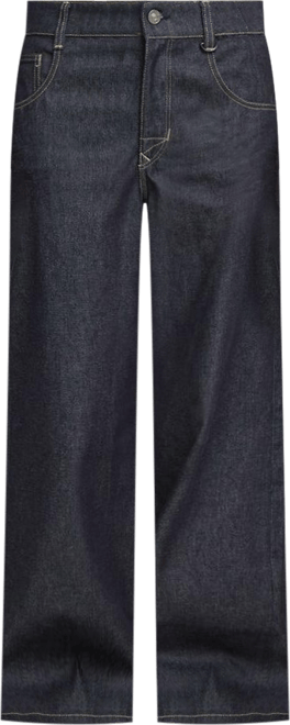 Women's Skater Long Pocket High Loose Jeans