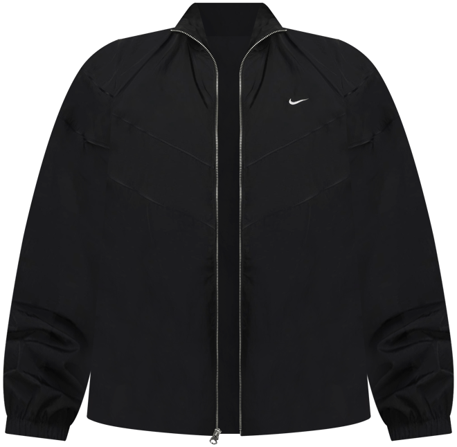 Nike Windrunner Chamarra de tejido Woven holgada de cierre completo con protección UV para mujer (talla grande)