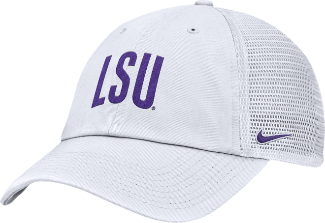 LSU Primetime Campus Club Men's Nike College Trucker Adjustable Hat