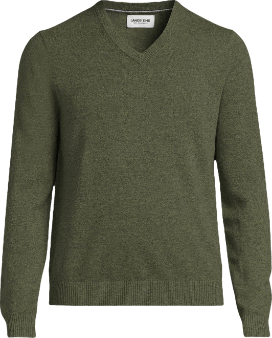 Big & Tall Fine Gauge Cashmere V-neck Sweater