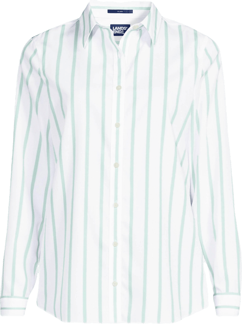 Petite No Iron Button Front Shirt