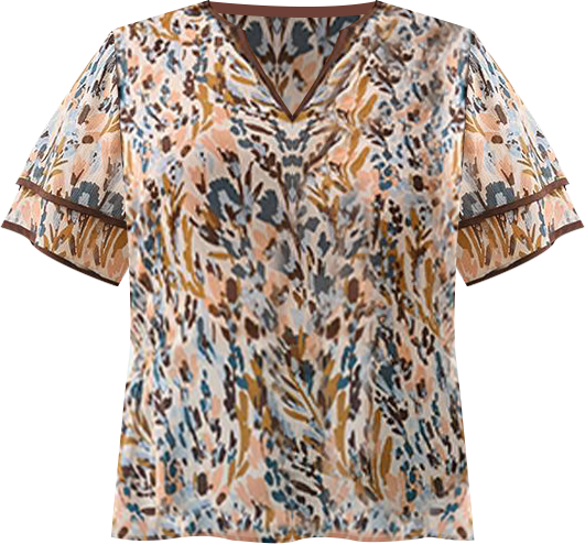 Bellarosa Floral V-Neck Top