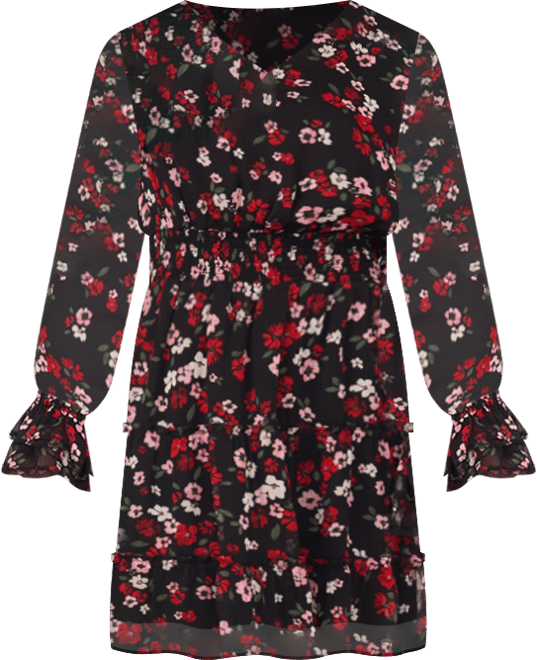 Women's Long Balloon Sleeve Short Dress