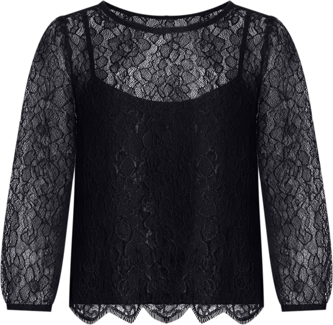 Women's Puff Sleeve Crewneck Blouse