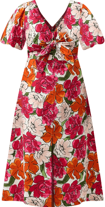 Nadja Wrap Front Midi Dress