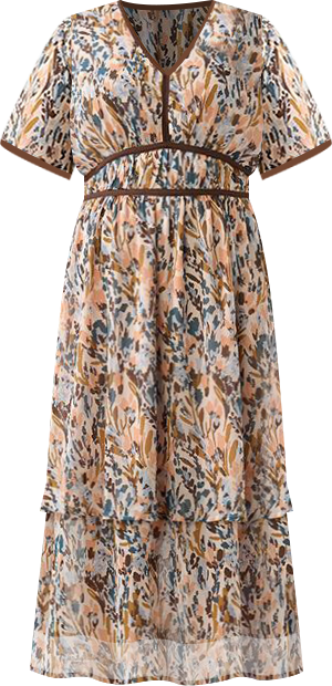 Bellarosa Floral V-Neck Dress