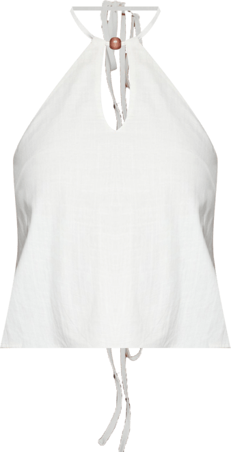 Women's Oliviana Linen Look Halter Top