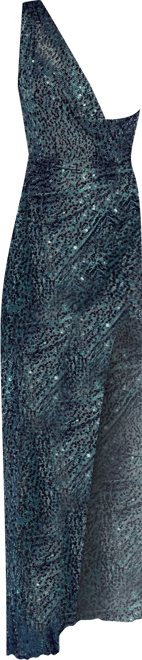 Women's Umme Sequin Emerald Green Gown