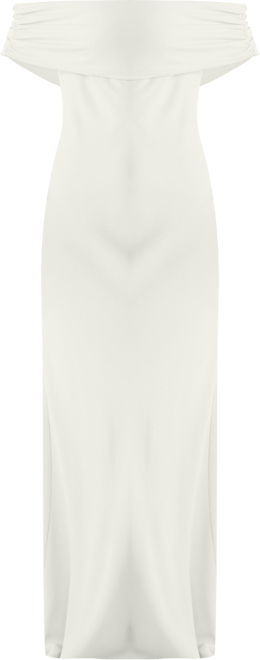 Women's Bardot Gathered Crepe Bridesmaid Dress