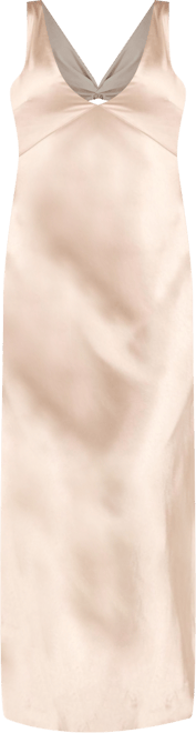 Women's Twist Back Satin Bridesmaid Dress