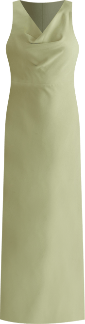 Women's Cowl Front Crepe Bridesmaid Dress