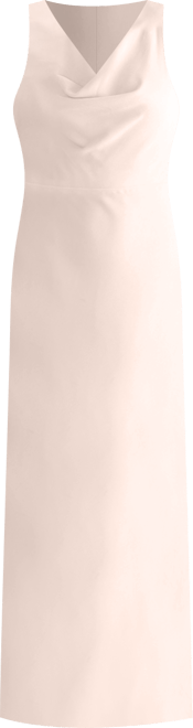 Women's Cowl Front Crepe Bridesmaid Dress