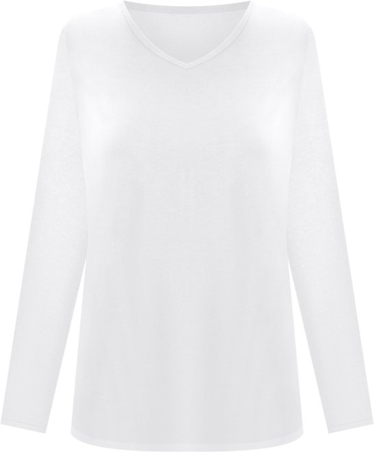 Plus Size Within Perfect Long-Sleeve V-Neck Tee