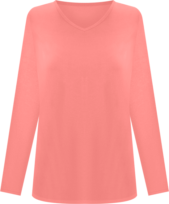 Plus Size Within Perfect Long-Sleeve V-Neck Tee