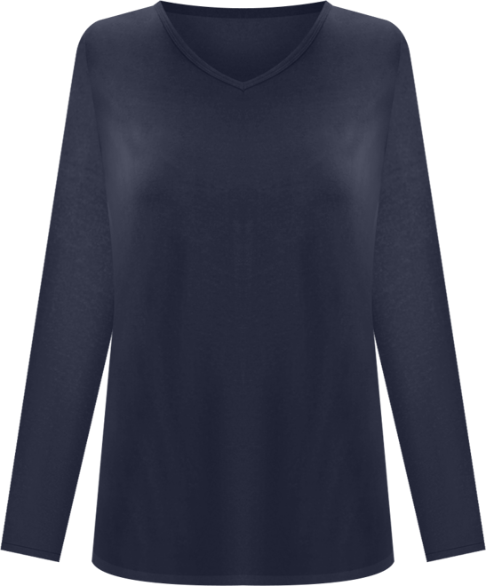 Plus Size Within Perfect Long-Sleeve V-Neck Tee