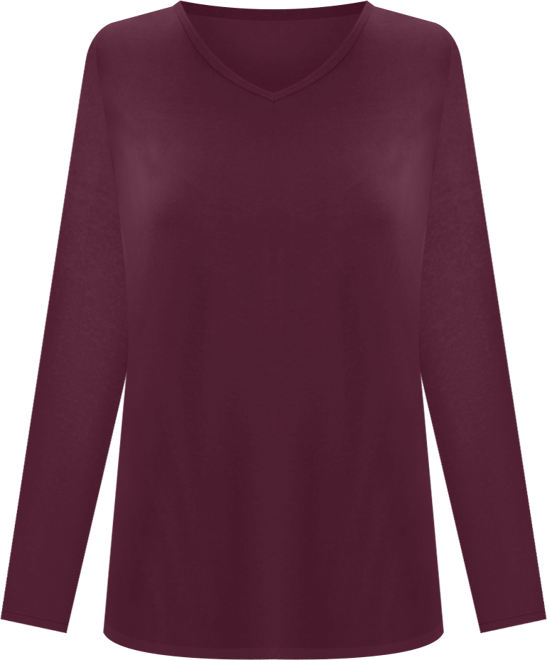 Plus Size Within Perfect Long-Sleeve V-Neck Tee