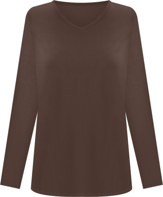 Plus Size Within Perfect Long-Sleeve V-Neck Tee
