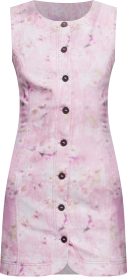 Women's Short dress with buttons