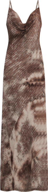 Women's Long gradient strap dress