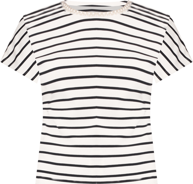 Women's Striped Crewneck Relaxed Tee