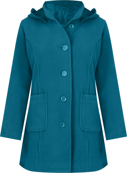 Women's Within Hooded A-Line Fleece Coat