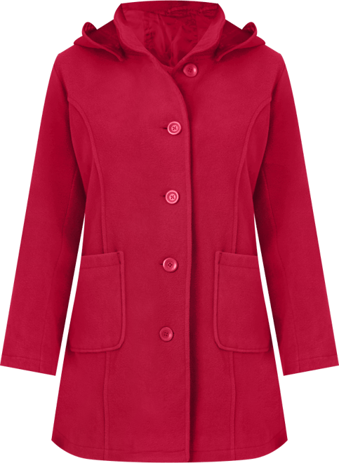 Women's Within Hooded A-Line Fleece Coat
