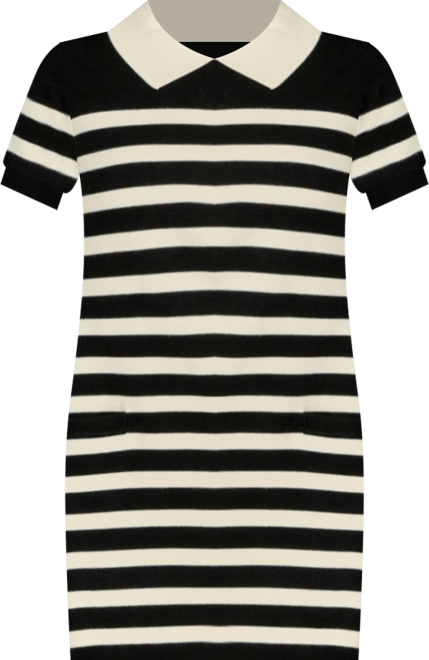 Women's Stripe Collar Mini Dress