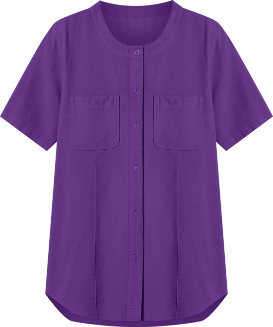 Women's Within Short-Sleeve Crinkle Shirt