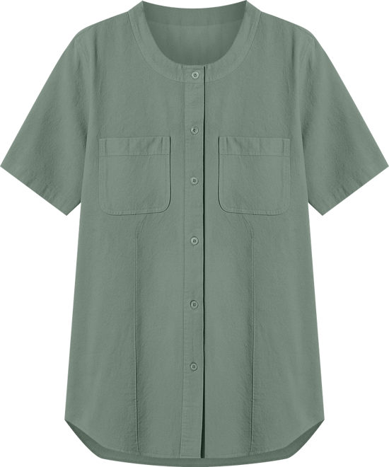 Women's Within Short-Sleeve Crinkle Shirt