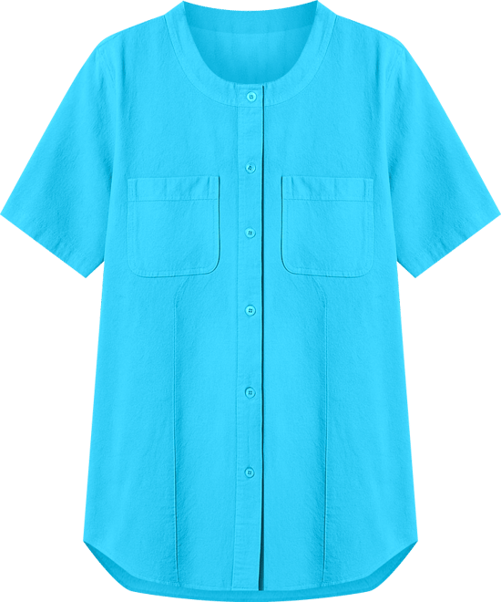 Women's Within Short-Sleeve Crinkle Shirt