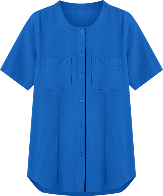 Women's Within Short-Sleeve Crinkle Shirt