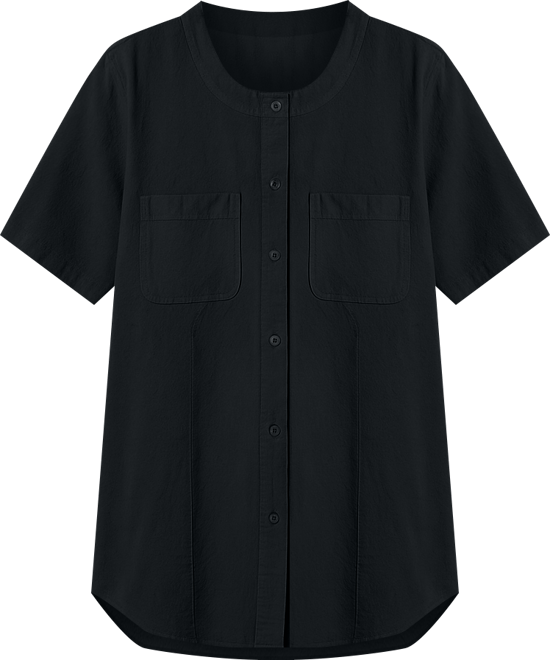 Women's Within Short-Sleeve Crinkle Shirt