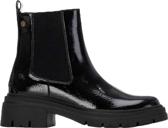 Women's Patent Leather Chelsea Booties By 