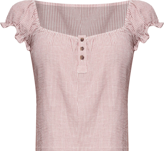 Women's Rhory Pinstripe Babydoll Top