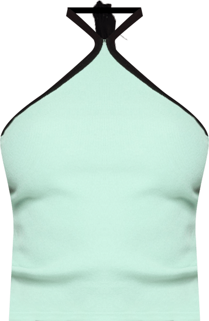 Women's Aureley Contrast Knit Halter Top