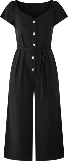 Women's Button Detail Jumpsuit