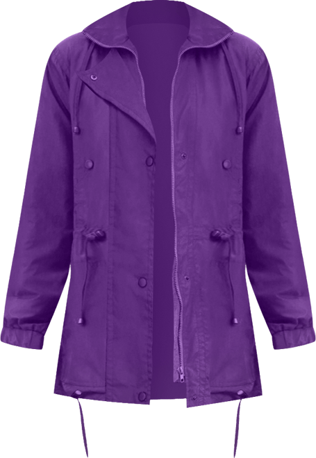 Plus Size Fleece-Lined Taslon Anorak