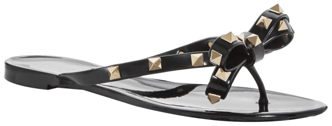 [VALENTINO] ロックスタッズ SUMMER ROCKSTUD THONG SANDALS Summer Rockstud thong sandals in blue - Valentino Garavani