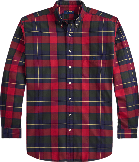 Men's Big & Tall Plaid Oxford Shirt