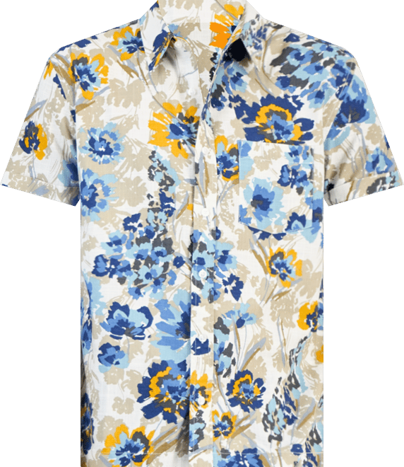 Men's Floral-Print Short-Sleeve Shirt, Macy's Exclusive