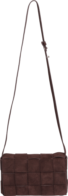 Women's Woven Suede Shoulder Bag, Created for Macy's