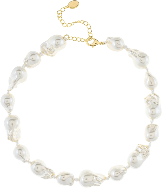 Baroque Shell Pearl Collar Necklace