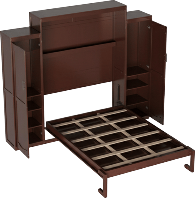 Murphy Bed with Wardrobes & Shelves