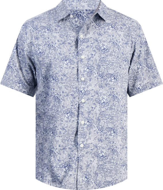 Men's Tropical Twilight Cotton Chambray Shirt