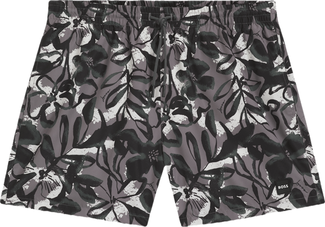 Boss by  Men's Seasonal Print Fully Lined Swim Shorts